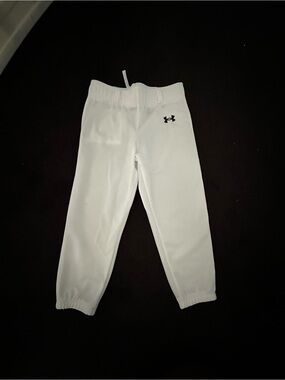 Youth under armour white baseball pants